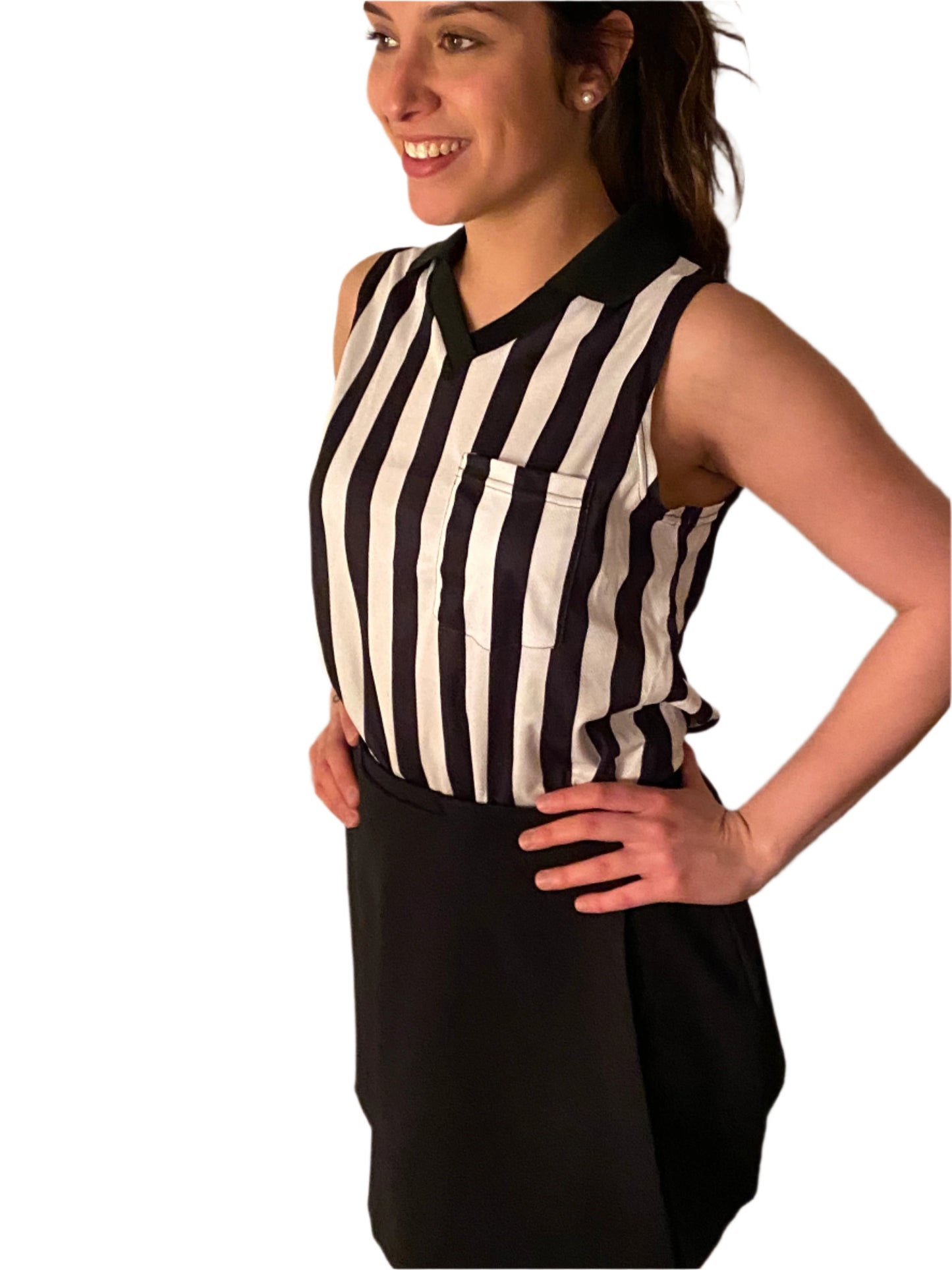 Women's Sleeveless Lacrosse Referee Uniform Set