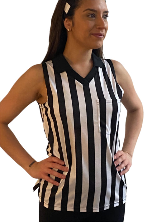 Women's Sleeveless Lacrosse Referee Uniform Set
