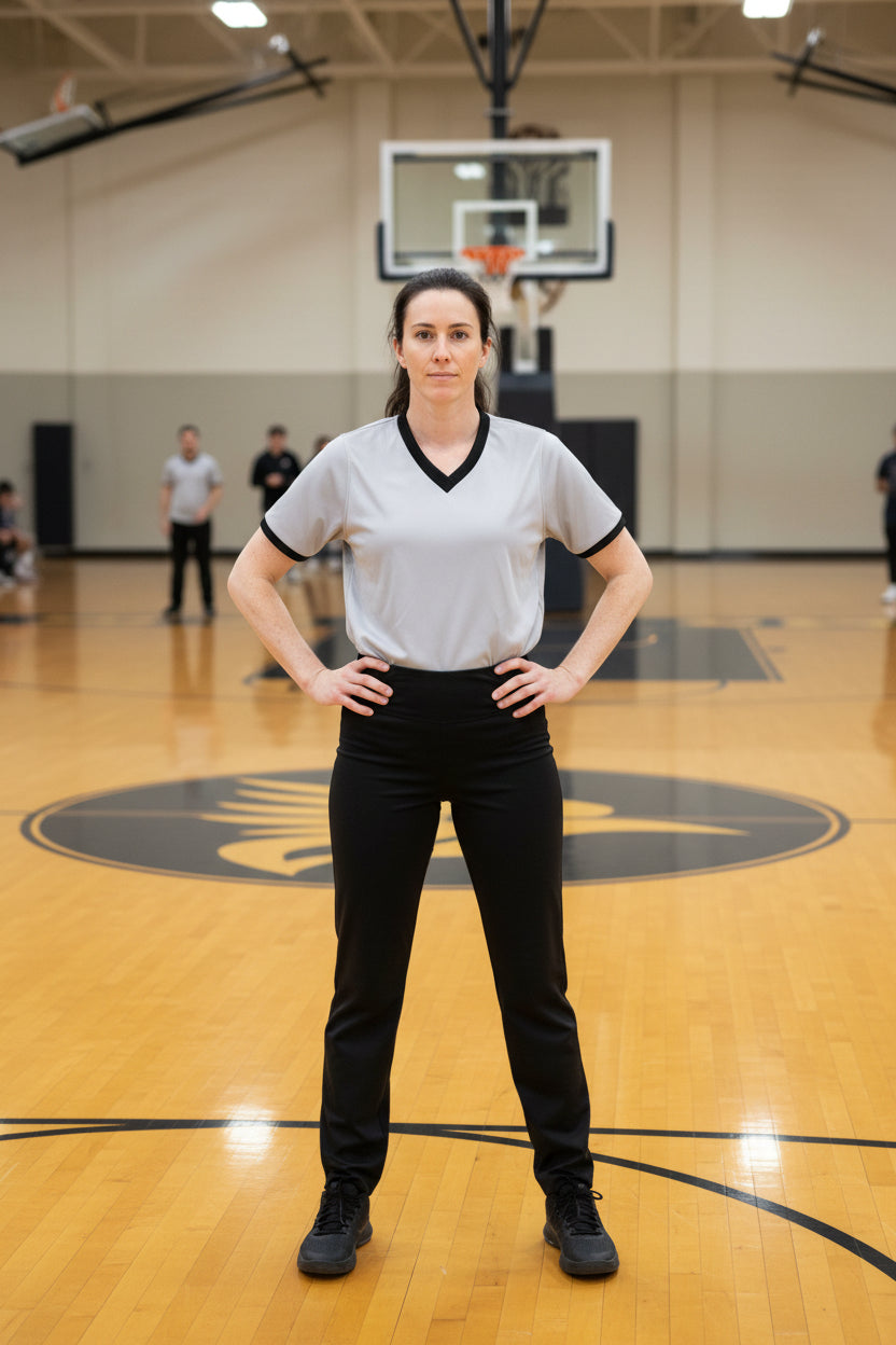 Women's Basketball Referee Jersey - Gray