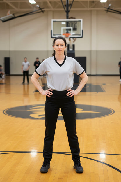Women's Basketball Referee Jersey - Gray